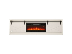 Mueble de TV CAMA MEBLE GRANEROKOM B/B Blanco Laminado Madera MDF Aglomerado 200x56,7x35 cm
