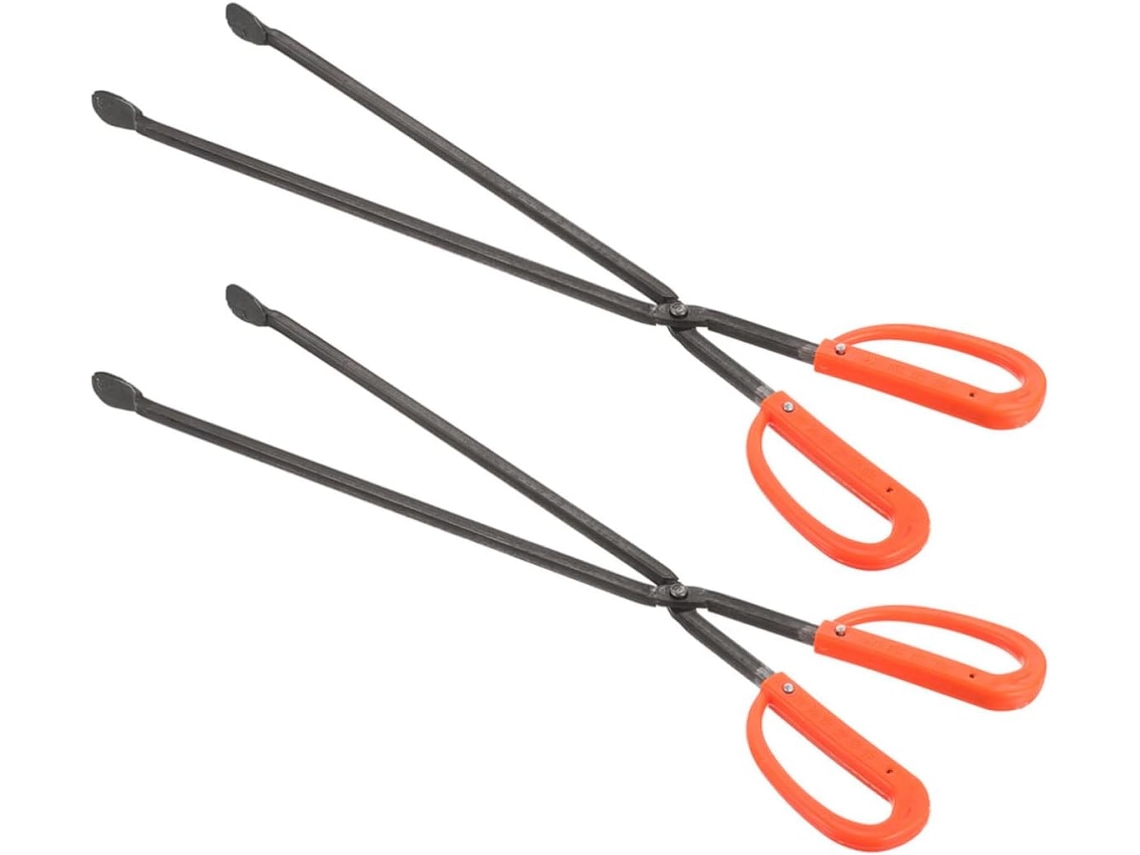 Recolector de residuos metálico reforzado en 2 piezas para la limpieza de barbacoas y jardines. SFUSHOS