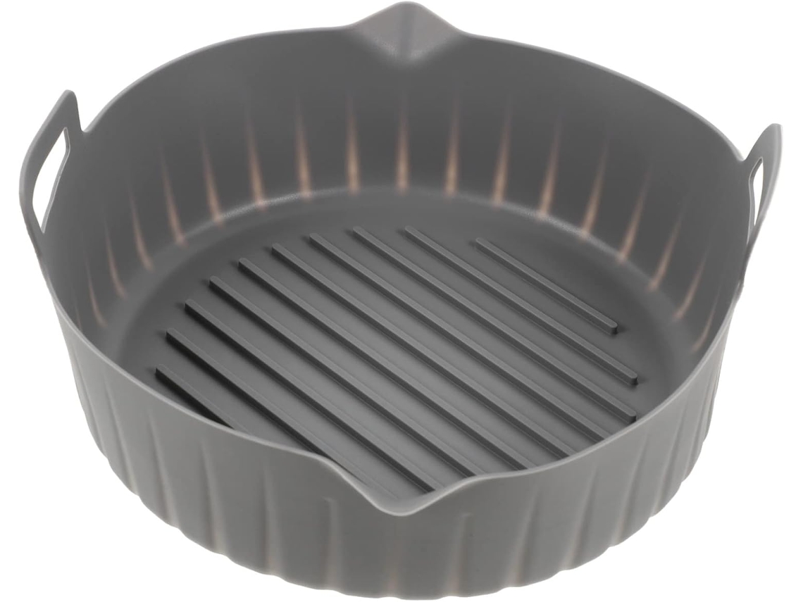 Forro De Silicone Para Fritadeira A Ar, Antiaderente E Reutilizável, Resistente Ao Calor, Fácil De Limpar, Adequado Para Assar, Grelhar E Fritar.