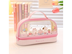 Bolsa Para Guardar Bolígrafos (perro Pastel Rosa), Útiles Escolares Para Niños, Papelería De Estilo Coreano.