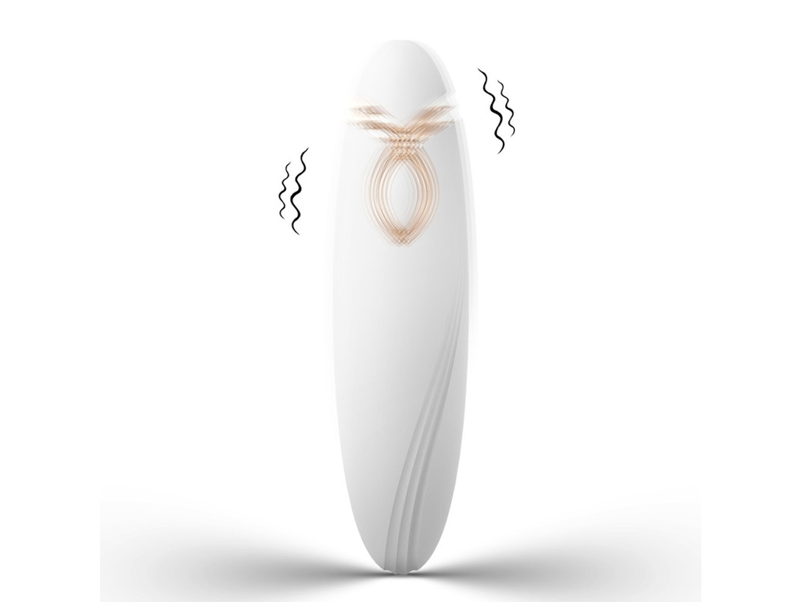 Vibrador De Bala Pequea Con 9 Modos Para Mujer (blanco)