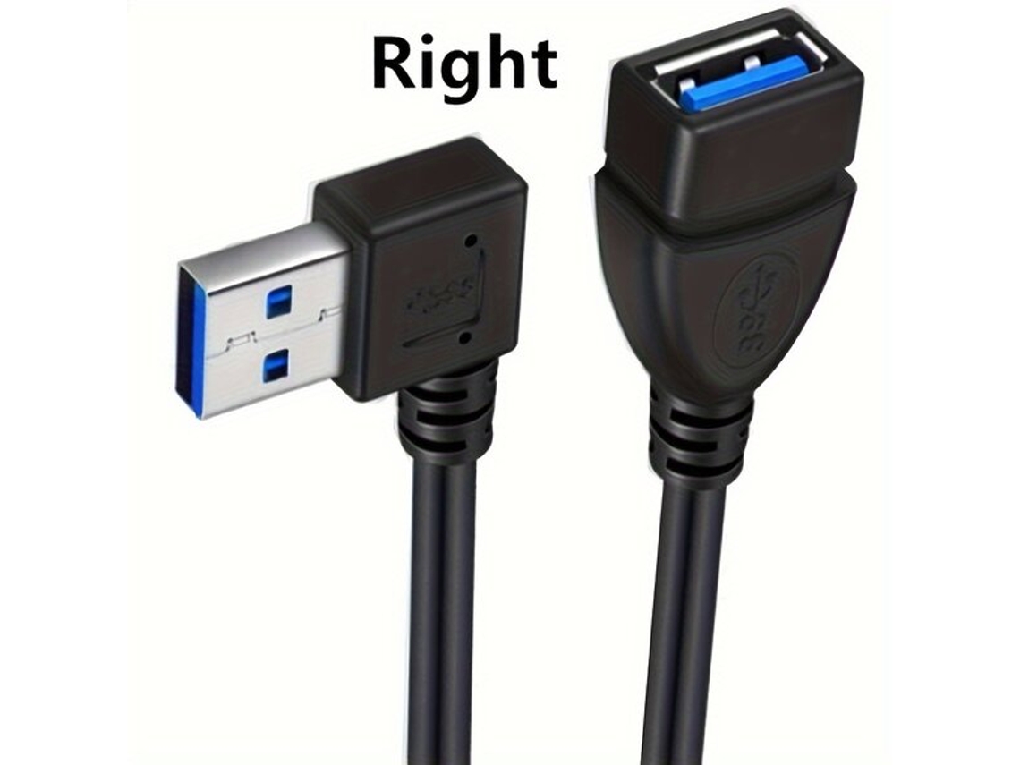 Cable de extensión USB 3.0 con adaptador de 90 grados. Tadvyyvayotoy