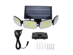 Aplique solar de pared para exteriores modelo 2026 con doble sensor, 3 velocidades, diseño dividido, protección IP65 para ahorro de energía y seguridad.