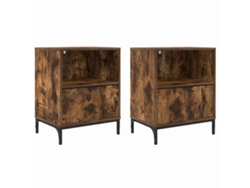 Maison Exclusive - 2 Pcs Roble Ahumado 49 X 36 X 61 Cm Madera Contrachapada