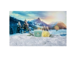 Vela de cristal Yankee Candle para las fiestas de invierno