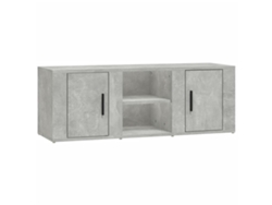 VIDAXL Mueble De Tv Madera Contrachapada Gris Hormigón 100x31,5x35 cm