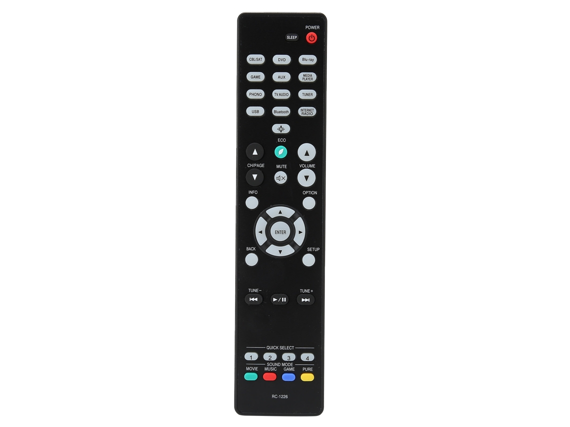 Mando A Distancia De Repuesto Rc1226 Para El Sistema Receptor Av Denon Avr-s650h.