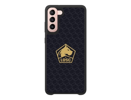 Funda Móvil Oficial Lille Fc para Samsung Galaxy S22 PHONECASES3D Piel Sintética Negro