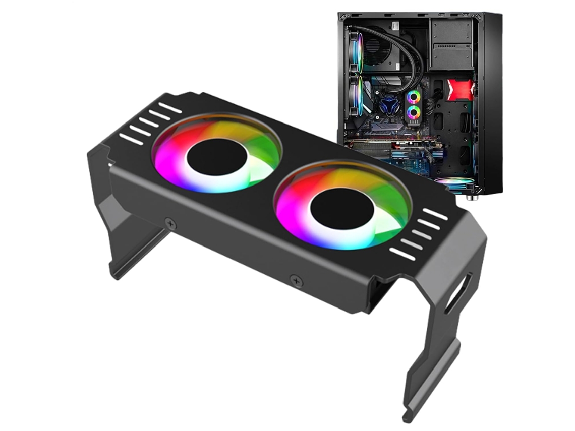 Disipador De Aire Para Cpu Con Doble Ventilador Silencioso De 120 Mm