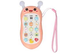 Teléfono De Juguete Musical Con Volumen Ajustable Para Bebés, Juguete Educativo Para La Dentición, Regalo, Rojo.