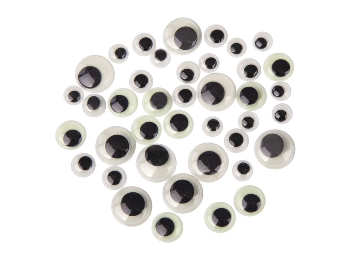 Ojos Adhesivos YOUDOIT 40 Piezas - 10 12 15 e 20 Mm