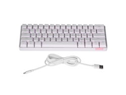 Teclado Mecánico Inalámbrico Para Juegos, 61 Teclas, Pbt, 12 Efectos De Iluminación, Interruptores Rojos, Bluetooth 5.0, Batería De 1000 Mah.