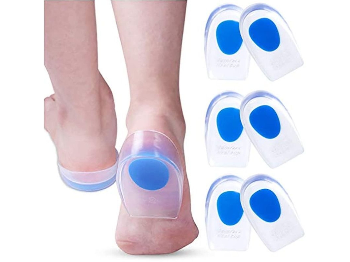 Cuscinetti Per Talloni En Gel 3 Paia Para Fascitis Plantar Y Dolores Al Tallone