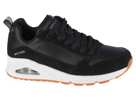 Zapatillas Deportivas SKECHERS Unosolid Air (Negro - Cuero Natural- 37,5)