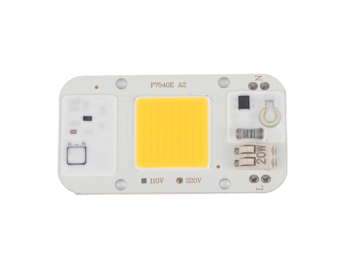 Chip Led Cob De 220 V Y 20 W, Luz Cálida, Sin Soldadura, Placa De Panel Para Montaje Propio, Espectro Completo.