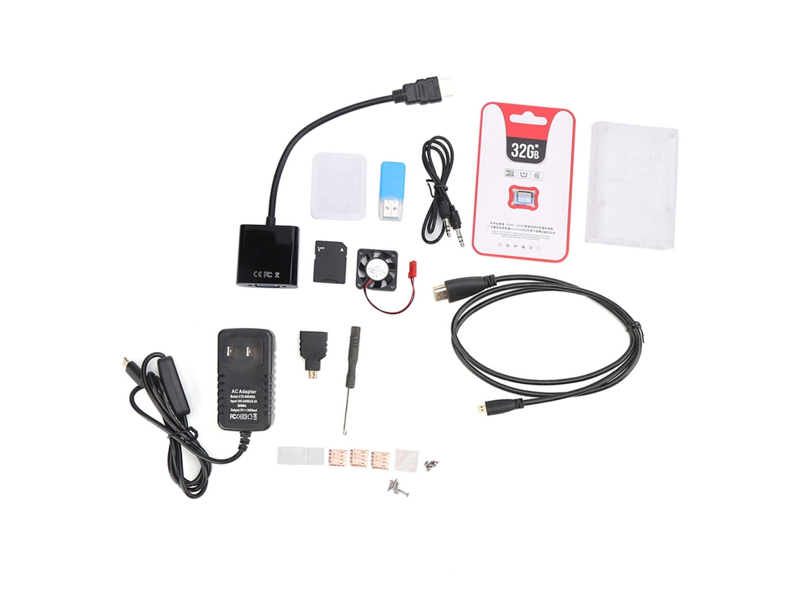 Kit Electrónico Completo Para Raspberry Pi 4b Sin Placa Base Ac100-240v