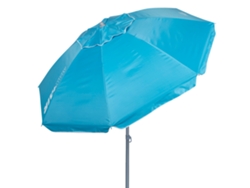 Sombrilla Playa Antiviento Ø200 cm con Mástil Inclinable y Protección Uv50 Azul AKTIVE