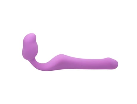 VPMKP-Vibrador Strap-On Sin Tirantes Talla S Silicona Rosa ADRIEN LASTIC