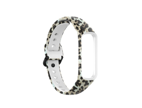 Correa Smartwatch para Samsung Galaxy Fit 2 SM-R220 con Estampado de Silicona (Leopardo)