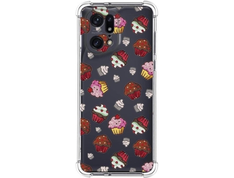 Carcasa para Oppo Find X5 Pro 5G TUMUNDOSMARTPHONE Dibujos Antigolpes Muffins Multicolor