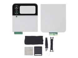 Cubierta trasera de cristal de repuesto para Galaxy Z Flip 4 5g F721 blanca