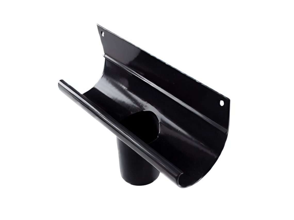 Renoplast R50 Bocas De Entrada De Aluminio Para Canalones, Dn 40 Mm, Negro, Canalones, Canalón De Lluvia,