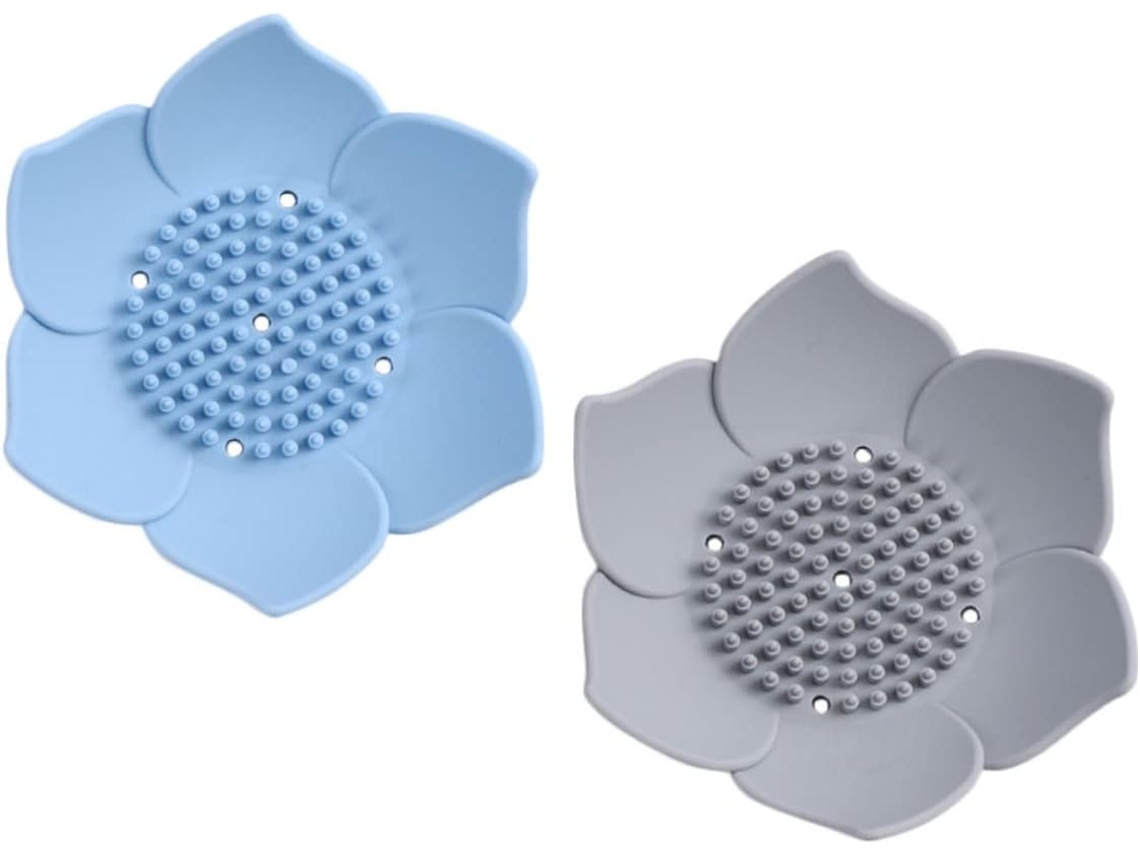 Juego 2 Jaboneras Silicona Escurridor Jabón Compartimentos Limpio Baño Caja Seco