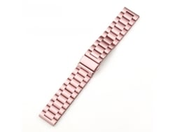 Bracelete Em Titânio Para Huawei Gt4/5, Samsung Active2 E Garmin (20mm) Rosa Hexinyigjly