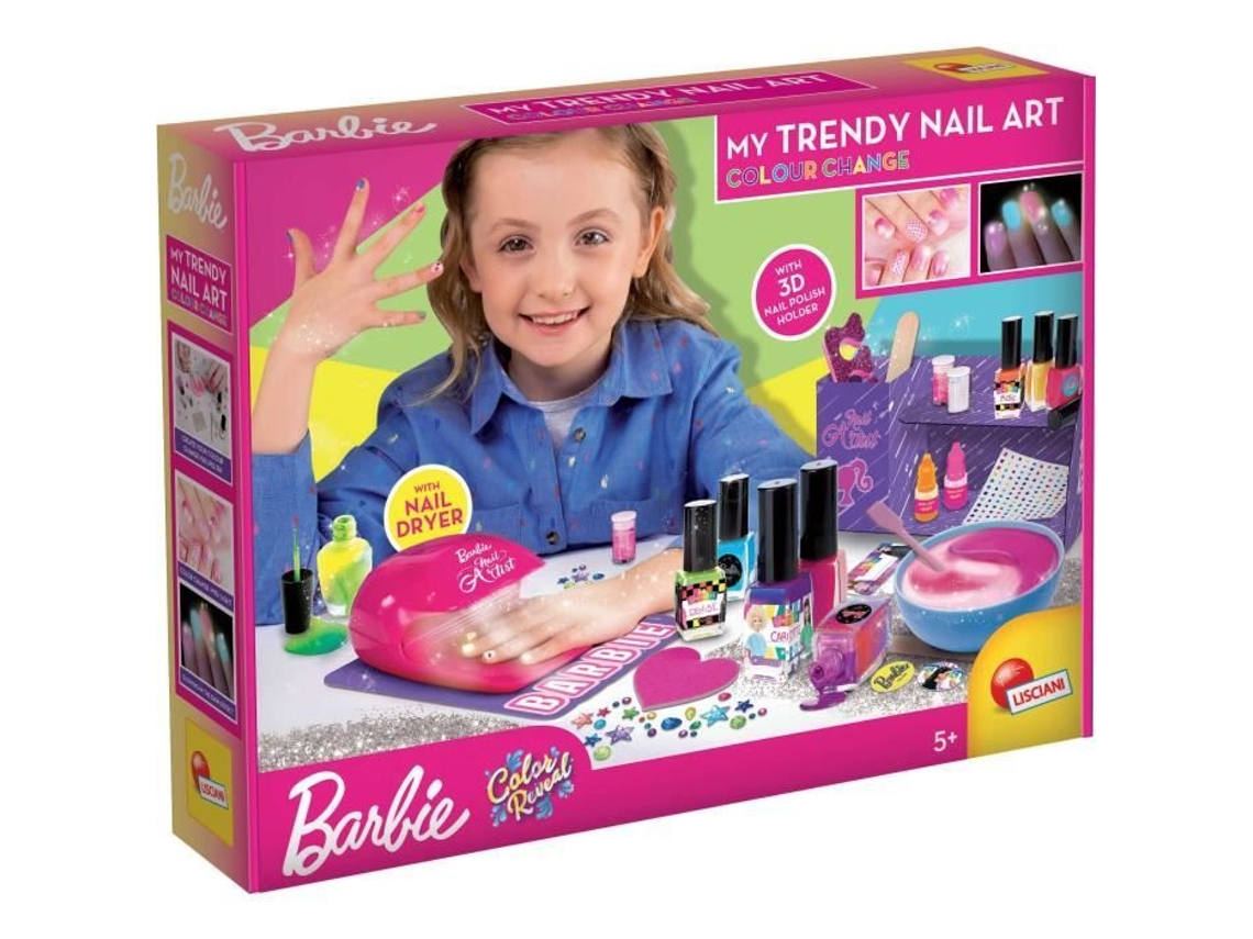 Kit creativo de esmalte de uñas que cambia de color Secador de uñas Liscianigiochi, Esmalte de uñas mutante Lisciani Giochi