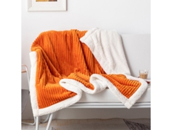 Manta De Felpa Suave Y Plush Para Sofá, Reversible Doble Cara, De Microfibra Cálida Y Cómoda