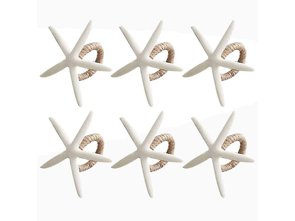 6 Servilleteros, Servilletero Con Forma De Estrella De Mar Compatible Con Manteles