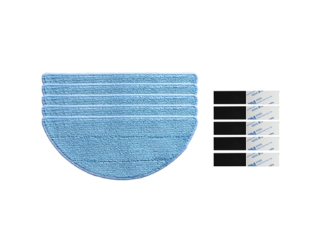 5 * paño de fregona 5 * pasta mágica para accesorios de piezas de aspiradora robótica Conga Excellence