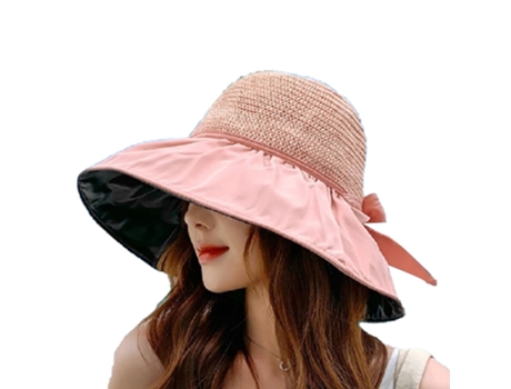 Sombrero JEIIBRZUI Visera Pescador Alta vinilo Rosa