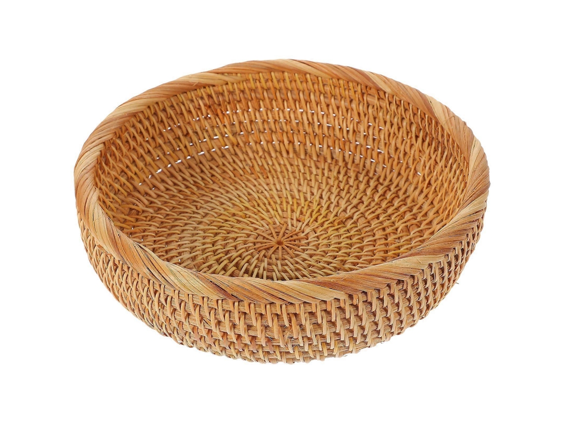 Cesta De Mimbre Para Pan, Frutas Y Snacks, Organizador Portátil Para Juguetes, Cesta De Mimbre Webake