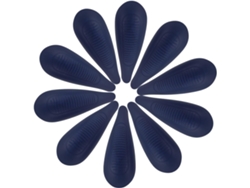 Pares Almohadillas Plástico Perchas Protectores Hombros Soporte Estable Versátil Evita Arrugue Azul Ropa