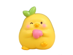 2026-figura De Resina De Pollito Cartoon Lindo Adorable Mini Ornamento Para Oficina Coche Hogar