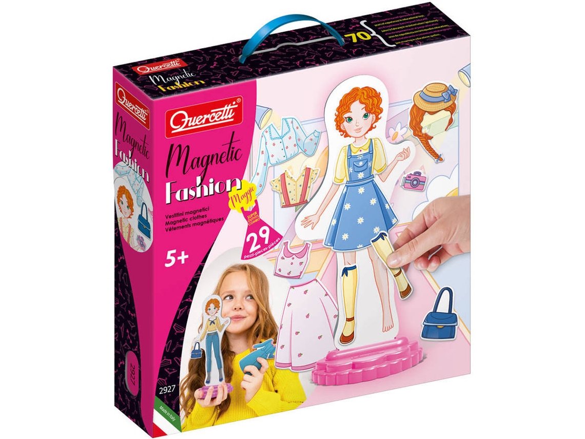 Juego Educativo QUERCETTI Magnetic Fashion Maggie 29 pzs (Edad Mínima: 5 Años - 30 x 29 x 7 cm)