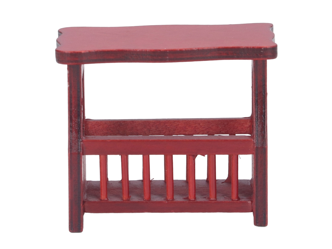 Mesa De Chá Miniatura 1:12 Para Casa De Bonecas Em Betula Diy Modelo De Móvel Play Toy