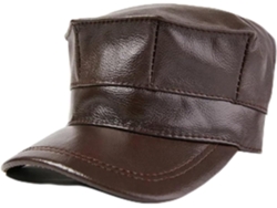 Gorros térmicos de invierno de piel auténtica para hombre y mujer, de piel de vacuno. SFUSHOS