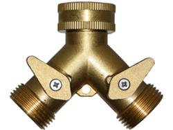Adaptador De Conector Hembra Latón 3/4" 2 Vías Para Grifo Latón