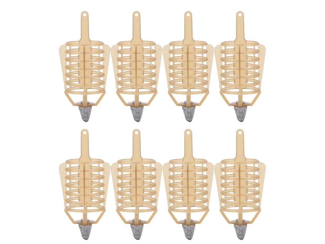Cesta Para Cebo De Pesca Fish Lure Cage, Accesorio De Pesca Para Carpas, Lagos Y Ríos, 20 G, 8 Unidades.