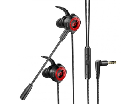 Auriculares Juego con micrófono enchufable estéreo de 3,5 mm portátil en la oreja para iPhone Huawei Samsung Xiaomi negro