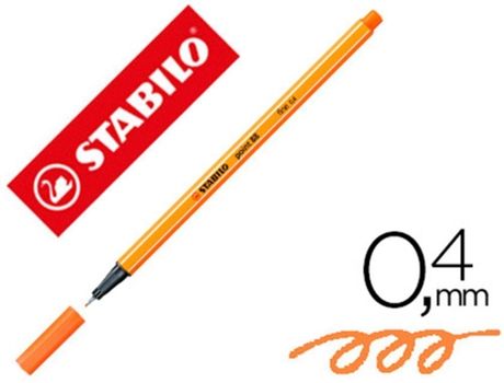 Marcador Stabilo Ponta de Fibra Point 88 Vermelhao Palido 0.4 mm