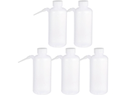 Conjunto De 5 Garrafas Vazias Resistentes Ao Calor E Ao Desgaste, Feitas De Plástico Pe.