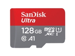 Tarjeta de memoria SanDisk Ultra MicroSDXC de 128 GB y 140 MB/s con adaptador (paquete de 2)