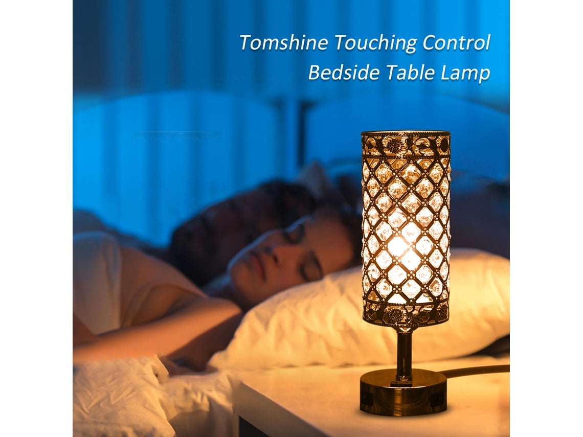 Bj-lâmpada De Mesa De Noite Com Controle Táctil, 3 Níveis De Intensidade, 2 Portas Usb E Tomada Ac Para Quarto Escritório (lâmpada Incluída)