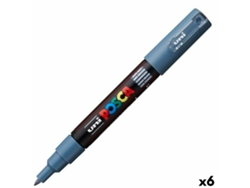 Rotuladoras POSCA Pc-1M Gris Escuro 6 Unidades