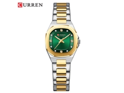 Reloj cuadrado para mujer, con diamantes, resistente al agua, movimiento de cuarzo. MDUG (en dos tonos de blanco).