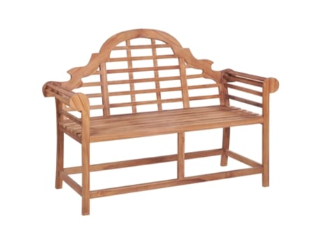 Banco De Jardín VIDAXL Marrón Teca (127x58.5x92.5 cm )
