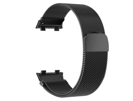 Kit de correa Milanese Loop Cierre magnético Película de gel de cubierta completa para Apple Watch Series 9 Aluminio - 41 mm - Negro